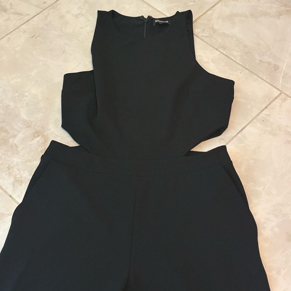 Elegant Black Sleeveless Jumpsuit with cutout sides- worn once - Picture 6 of 7